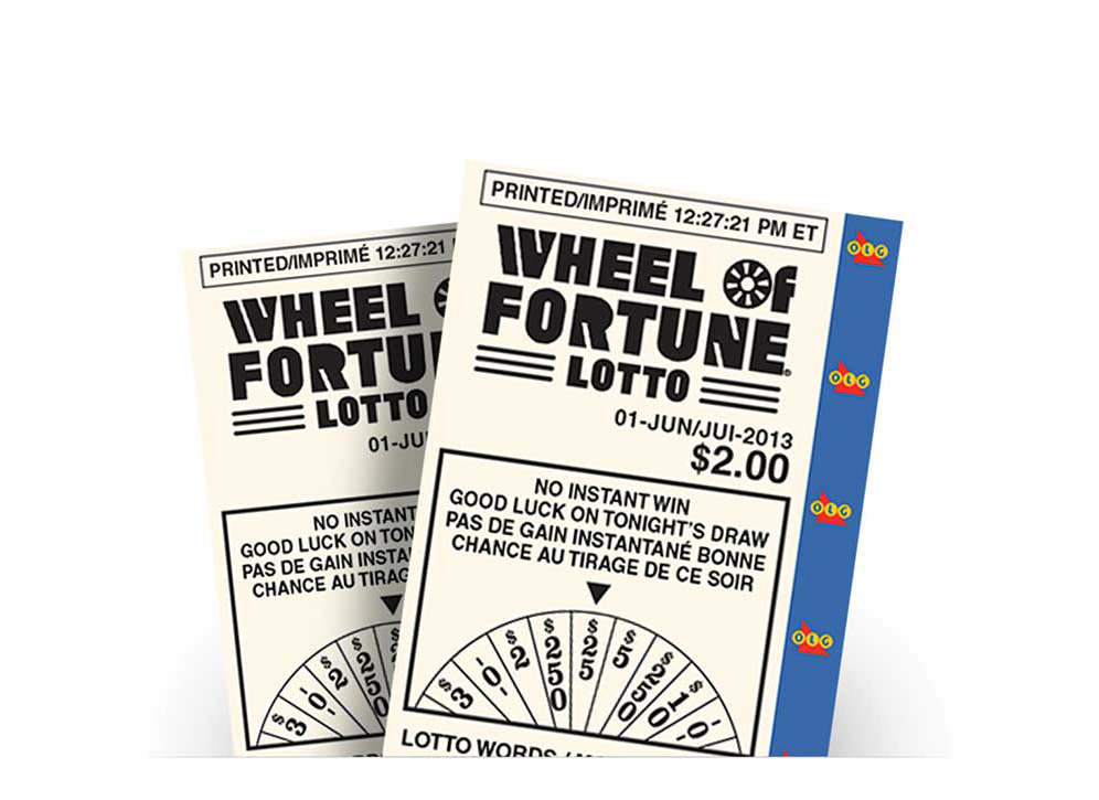 Deux billets de WHEEL OF FORTUNE® LOTTO