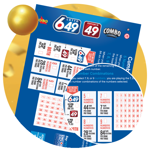 Utilisez une fiche de sélection du Jeu-combinaisons de LOTTO 6/49 afin de choisir vos options en magasin. 