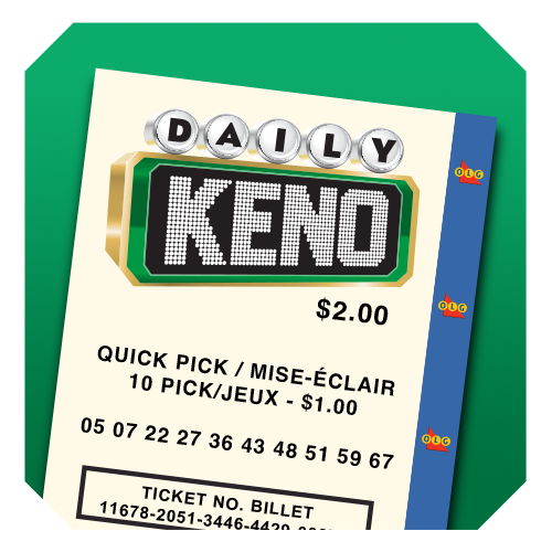 Un billet de DAILY KENO imprimé en magasin