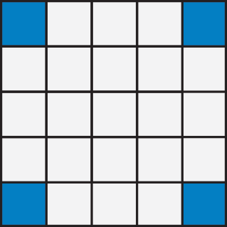 BINGO Four Corners pattern